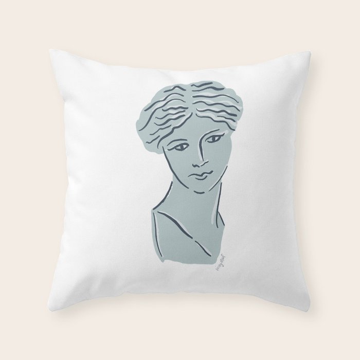 Goddess Aphrodite Greek Sculpture Throw Pillow Gallery Image 6