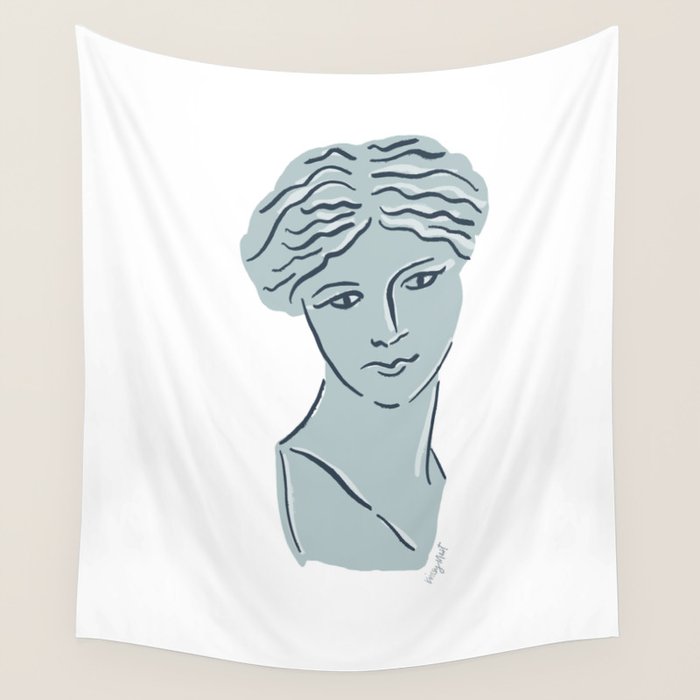 Goddess Aphrodite Greek Sculpture Wall Tapestry Gallery Image 1