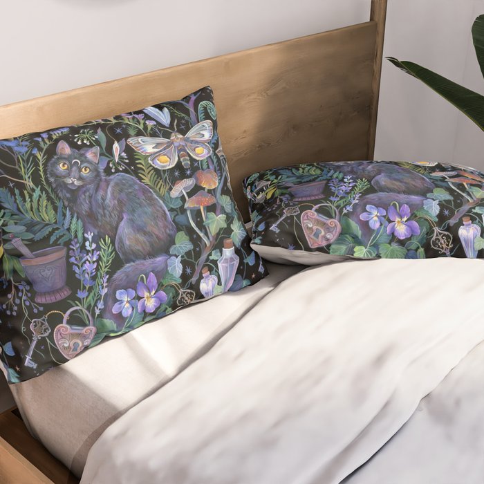 Witch Potion Garden Pillow Sham Gallery Image 2