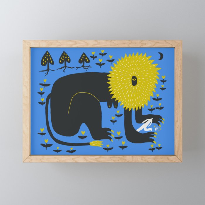 She Lion Mini Art Print Gallery Image 1