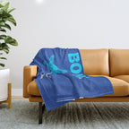 Bondi: Vintage Travel Colour Series 05 Throw Blanket Gallery Image 1