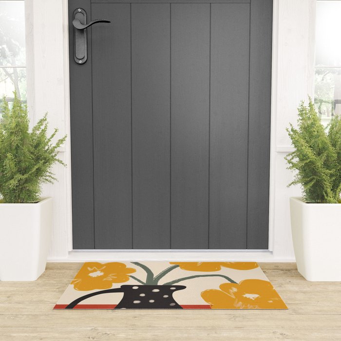 Modern Botanicals No 7 Welcome Mat Gallery Image 3