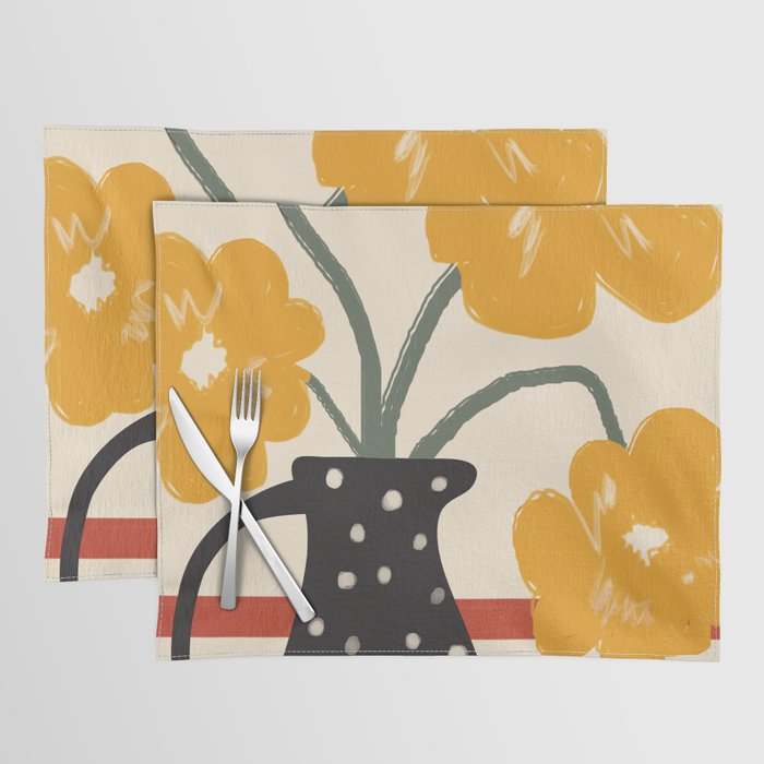 Modern Botanicals No 7 Placemat Gallery Image 1
