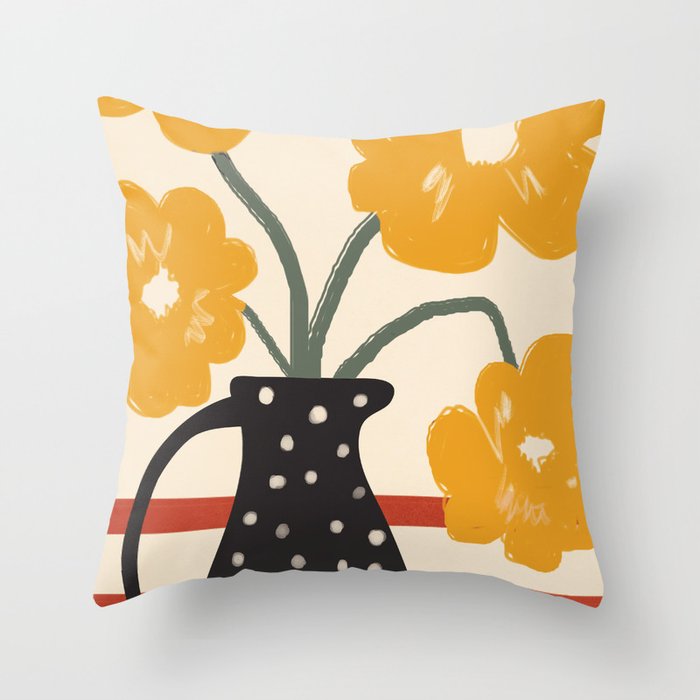 Modern Botanicals No 7 Throw Pillow Gallery Image 6