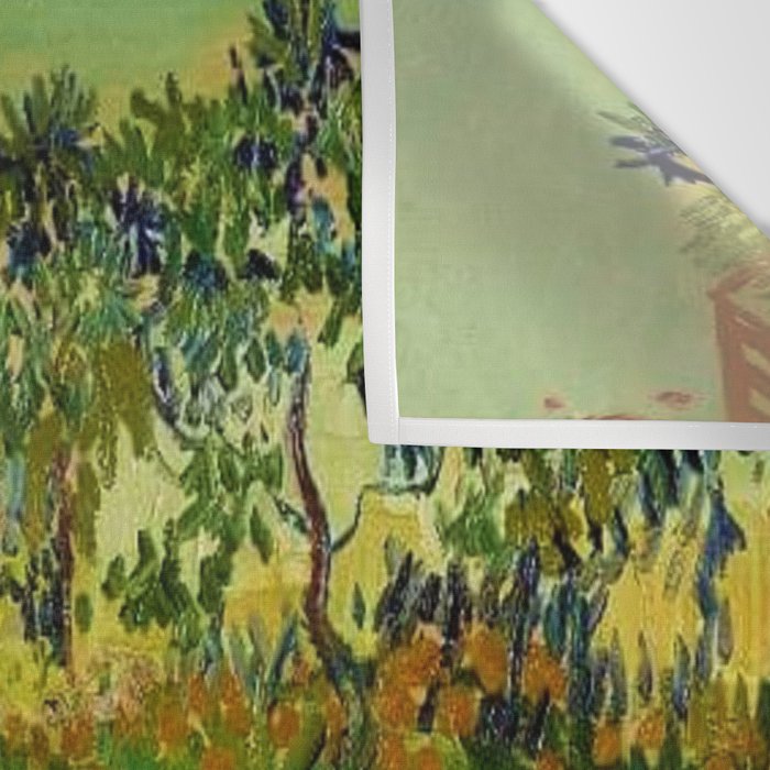 The Garden at Arles, France by Vincent Van Gogh Wall Tapestry Gallery Image 3
