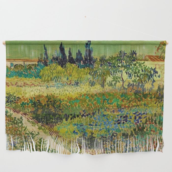 The Garden at Arles, France by Vincent Van Gogh Wall Hanging Gallery Image 1