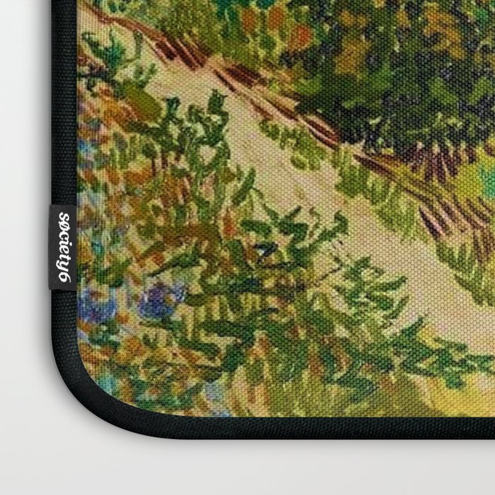 The Garden at Arles, France by Vincent Van Gogh Laptop Sleeve Gallery Image 3