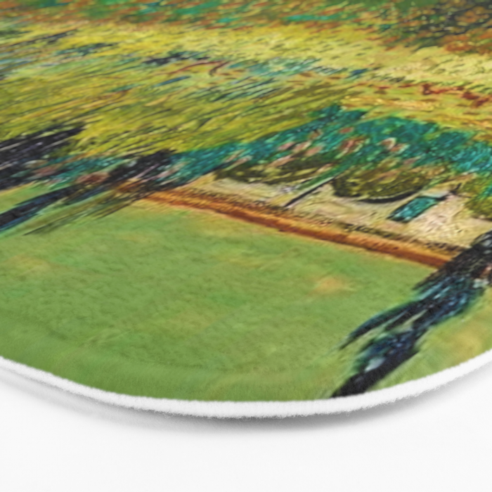 The Garden at Arles, France by Vincent Van Gogh Bath Mat Gallery Image 3