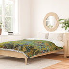 The Garden at Arles, France by Vincent Van Gogh Duvet Cover Gallery Image 2