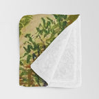 The Garden at Arles, France by Vincent Van Gogh Throw Blanket Gallery Image 3