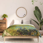 The Garden at Arles, France by Vincent Van Gogh Comforter Gallery Image 3
