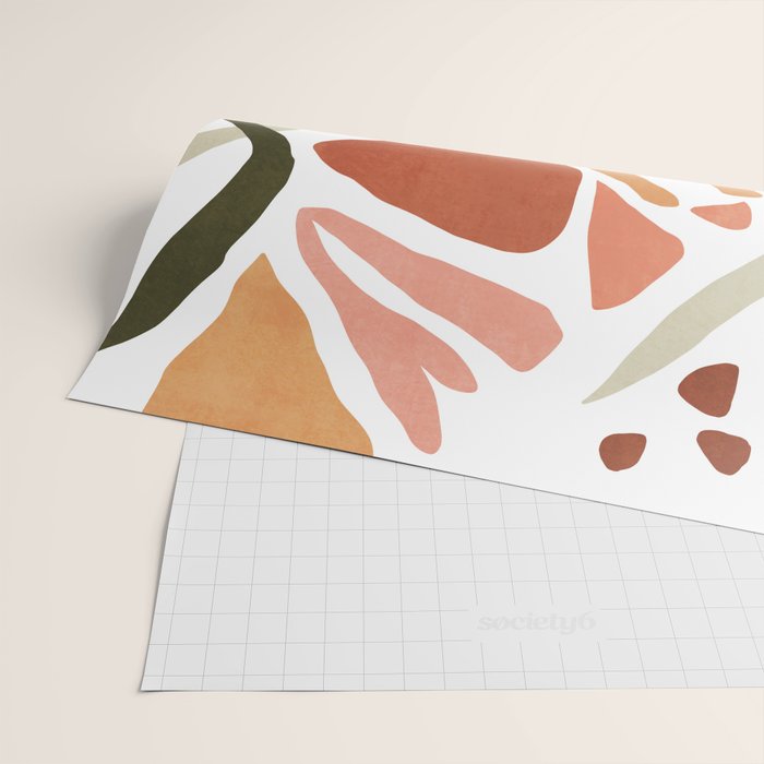 Colorful abstract florals Wrapping Paper Gallery Image 2