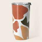 Colorful abstract florals Travel Mug Gallery Image 2