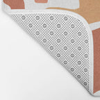Colorful abstract florals Bath Mat Gallery Image 2