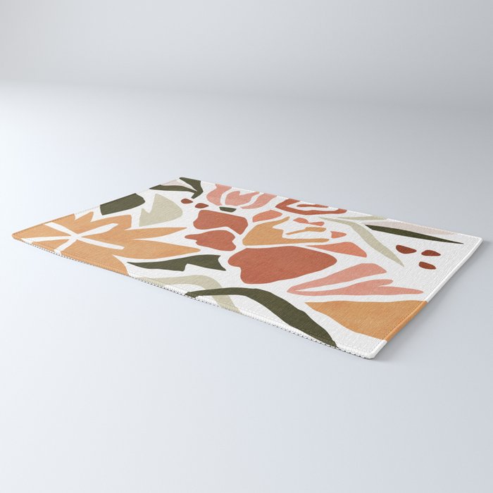 Colorful abstract florals Rug Gallery Image 3