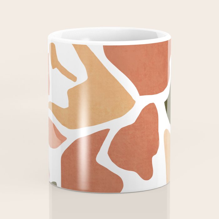 Colorful abstract florals Coffee Mug Gallery Image 4