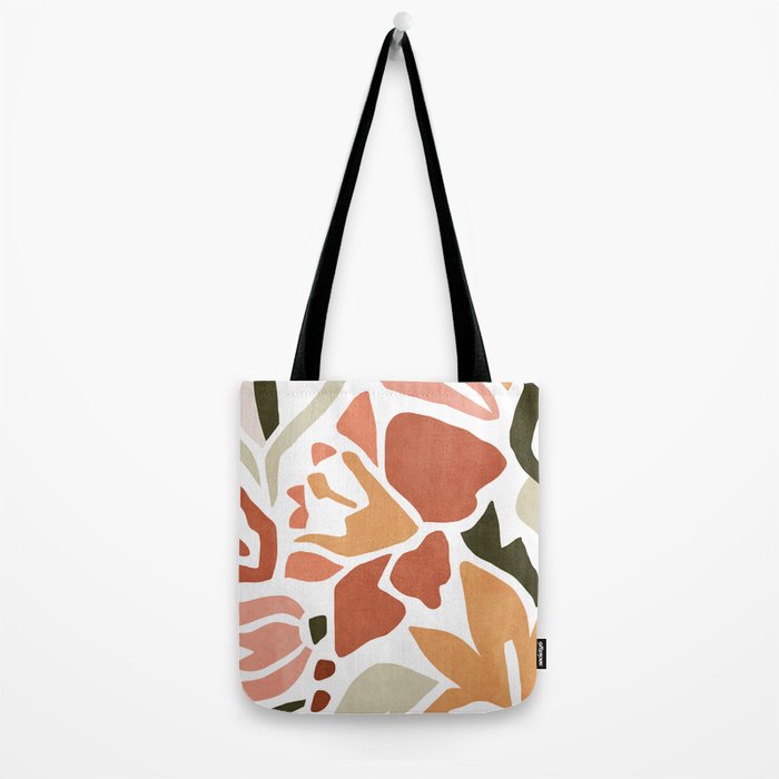 Colorful abstract florals Tote Bag Gallery Image 2