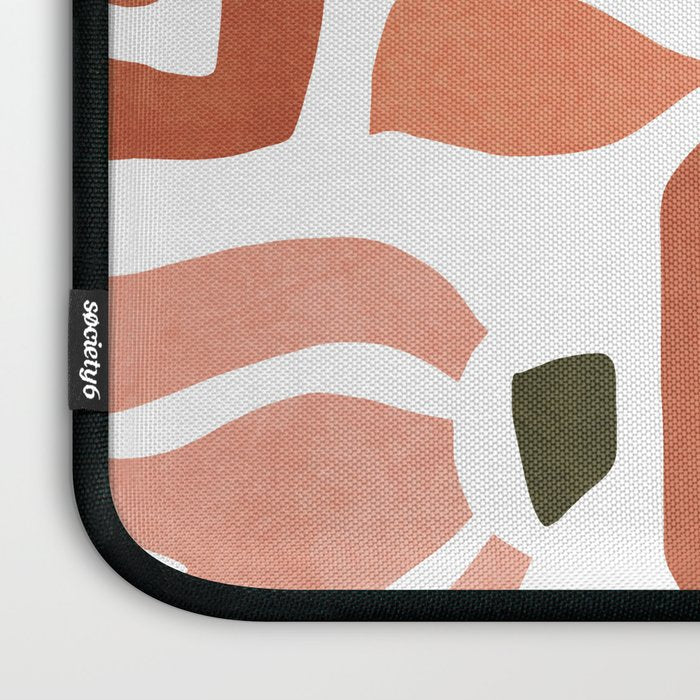 Colorful abstract florals Laptop Sleeve Gallery Image 3