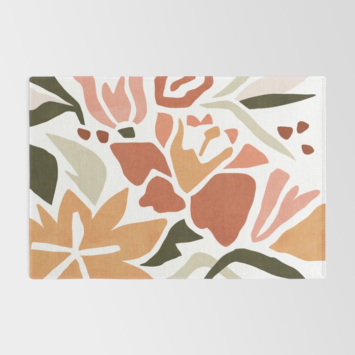 Colorful abstract florals Rug Gallery Image 2
