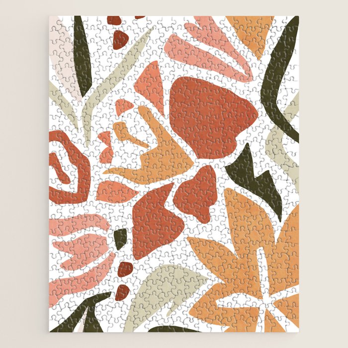 Colorful abstract florals Jigsaw Puzzle Gallery Image 1