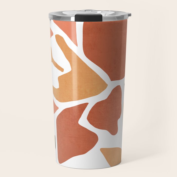 Colorful abstract florals Travel Mug Gallery Image 1
