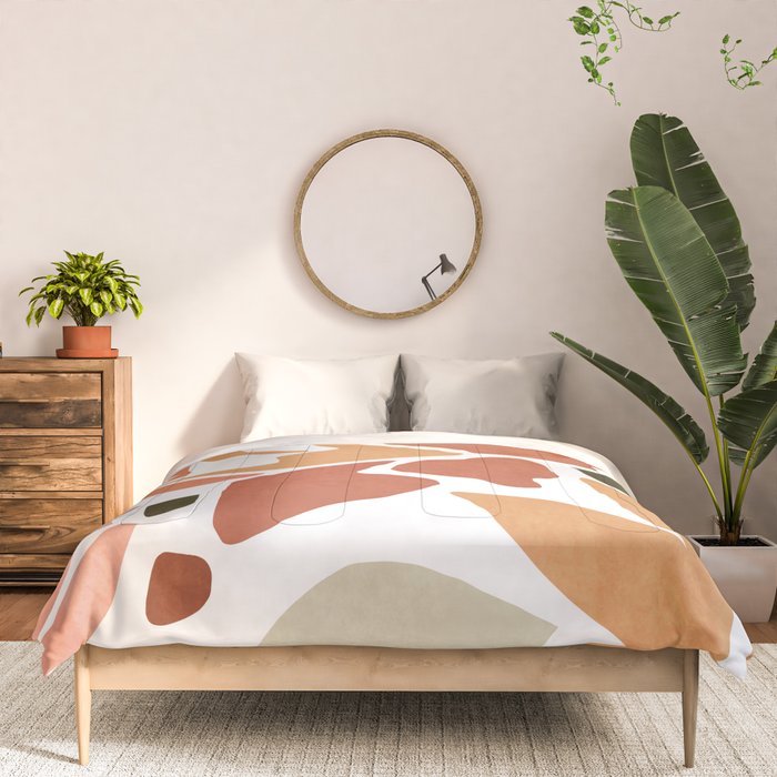 Colorful abstract florals Comforter Gallery Image 3