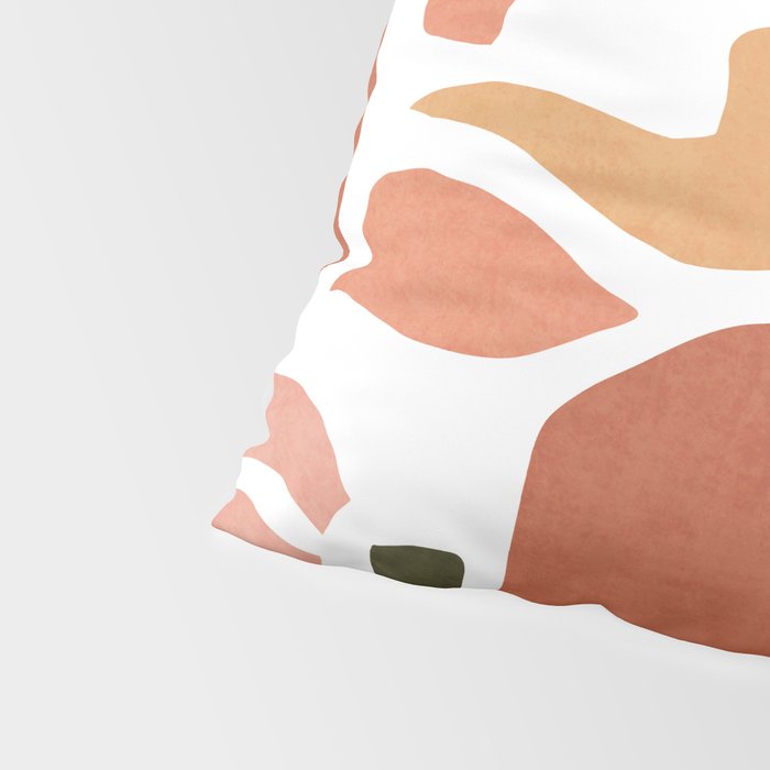 Colorful abstract florals Pillow Sham Gallery Image 4