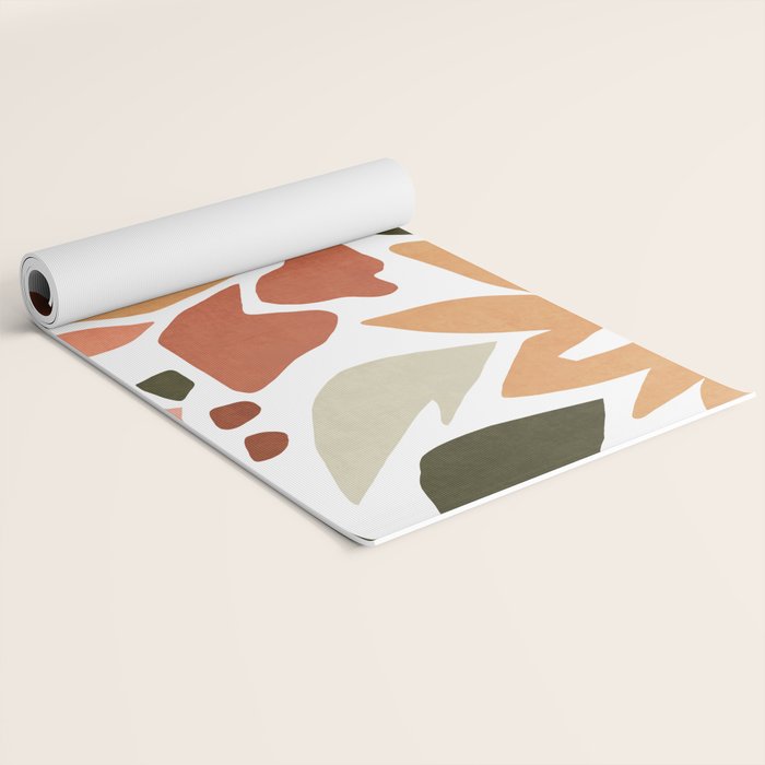 Colorful abstract florals Yoga Mat Gallery Image 2