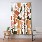 Colorful abstract florals Window Curtain Gallery Image 5