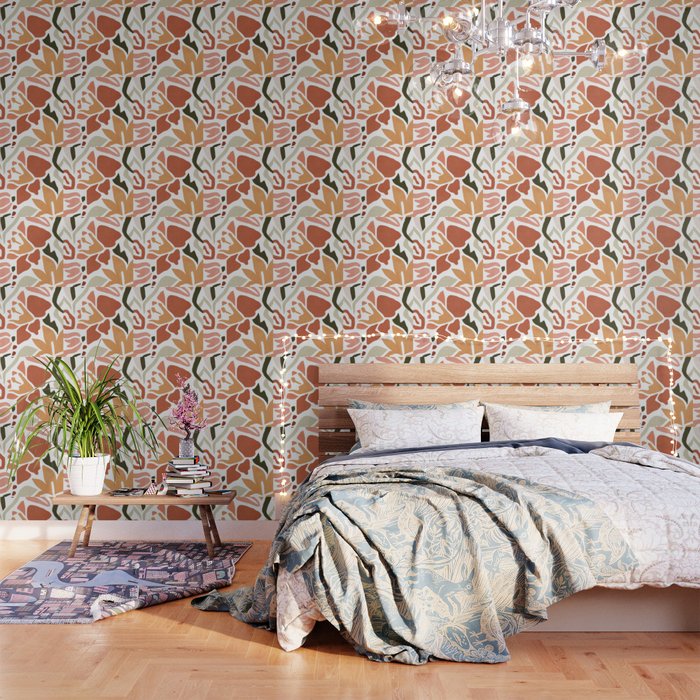 Colorful abstract florals Wallpaper Gallery Image 1