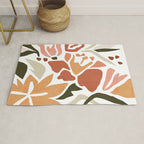 Colorful abstract florals Rug Gallery Image 1
