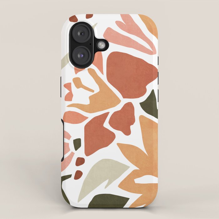 Colorful abstract florals iPhone Case Gallery Image 1