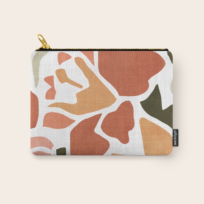 Colorful abstract florals Carry All Pouch Gallery Image 1