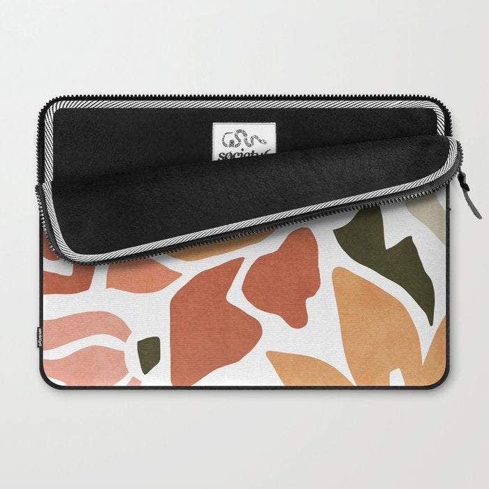 Colorful abstract florals Laptop Sleeve Gallery Image 2