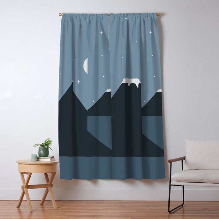 Cat Landscape 44 Window Curtain Gallery Image 1