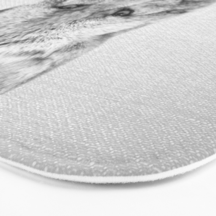 Coyote - Black & White Bath Mat Gallery Image 3