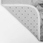 Coyote - Black & White Bath Mat Gallery Image 2