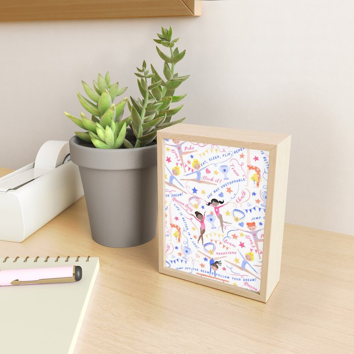 Gymnast Girls Mini Art Print Gallery Image 2