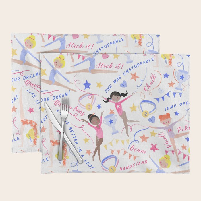Gymnast Girls Placemat Gallery Image 1