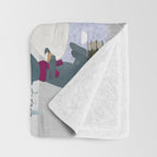 little blossom tree Throw Blanket Gallery Image 3