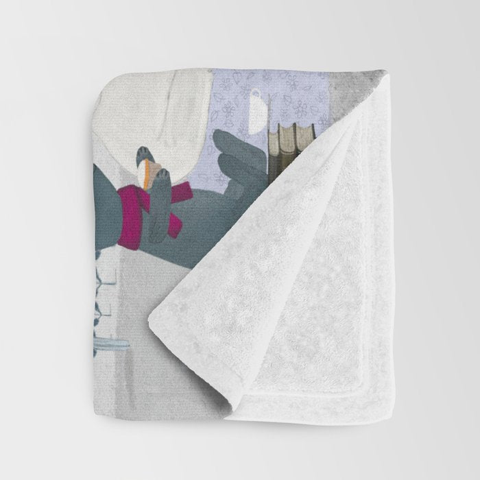 little blossom tree Throw Blanket Gallery Image 3
