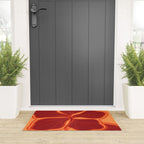 Kailua Hibiscus Hawaiian Sketchy Floral Design Welcome Mat Gallery Image 3
