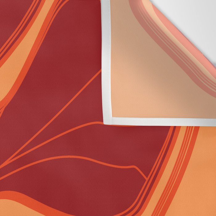 Kailua Hibiscus Hawaiian Sketchy Floral Design Wall Tapestry Gallery Image 3