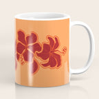 Kailua Hibiscus Hawaiian Sketchy Floral Design Coffee Mug Gallery Image 1