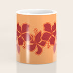 Kailua Hibiscus Hawaiian Sketchy Floral Design Coffee Mug Gallery Image 4
