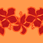 Kailua Hibiscus Hawaiian Sketchy Floral Design Coffee Mug Gallery Image 2