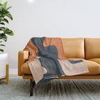 Abstract Nude III Throw Blanket Gallery Image 1