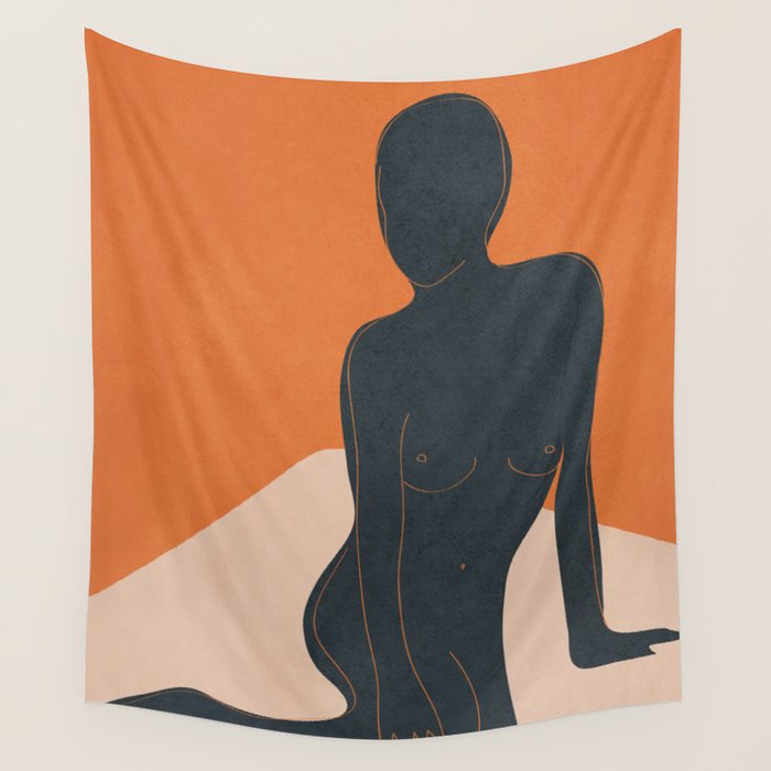 Abstract Nude III Wall Tapestry Gallery Image 4