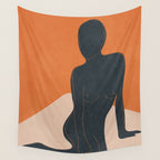 Abstract Nude III Wall Tapestry Gallery Image 4