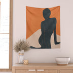 Abstract Nude III Wall Tapestry Gallery Image 2
